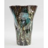 VALLAURIS FRENCH STUDIO POTTERY VASE, mid 20th century, impressed mark, 30cm H.