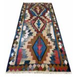 PERSIAN QASHQAI KILIM, 325cm x 145cm.