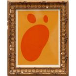 JEAN ARP 'Abstract', 1958, pochoir with embossing, 33cm x 25cm x framed and glazed.