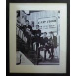 BEATLES PHOTOGRAPH IN THEIR MANAGER'S BRIAN EPSTEIN RECORD SHOP, 1963, 7/25, 45cm x 35cm,