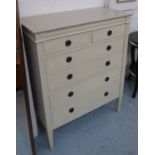 CHEST OF DRAWERS, Swedish style, white painted with six drawers, 93cm x 47cm x 115cm.