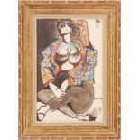 PABLO PICASSO 'Spanish Femme', lithograph, dated in plate, suite: Californie, 40cm x 26cm,
