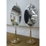 VANITY MIRRORS, a pair, 1960's French style, 60cm H.