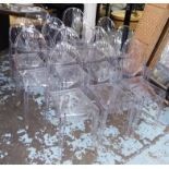 KARTELL VICTORIA AND LOUIS GHOST CHAIRS, a set of thirteen, by Philippe Starck,