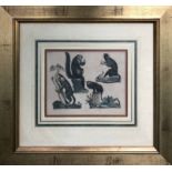 FRIEDRICH JUSTIN BERTUCH (1747-1822) 'New World Monkey', set of four engravings,