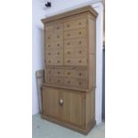 MEDIA CABINET, substantial proportions, contemporary country house style.