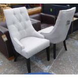 DINING CHAIRS, a set of eight, contemporary country house style,
