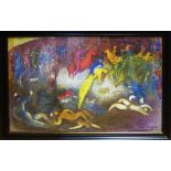 MARC CHAGALL 'Enlèvement de Chloé', from Daphnis et Chloé, 1977, lithograph, signed in the plate,