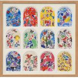 MARC CHAGALL 'The Twelve Tribes of Israel', a set of twelve lithographs, printed by Mourlot,