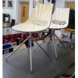 CALLIGARIS JAM CHAIRS, a set of eight, 83cm H.