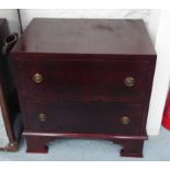 SIDE CHEST, country house style, two drawers, 67cm x 46cm x 64cm.