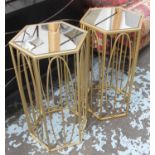 SIDE TABLES, a pair, 1960's French style, 61cm H.