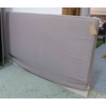 HEADBOARDS, two, one in a Loro Piana cashmere cover 180cm x 108cm H,