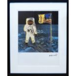 ANDY WARHOL 'Moon Landing' (white), 1987, lithograph, hand numbered limited edition no.