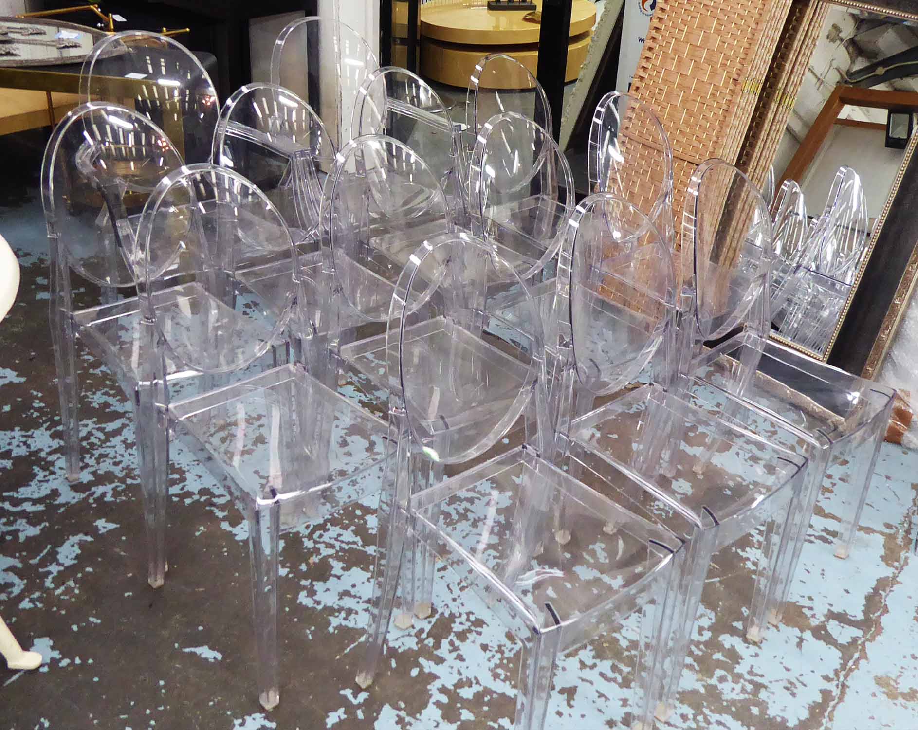 KARTELL VICTORIA AND LOUIS GHOST CHAIRS, a set of thirteen, by Philippe Starck, - Image 2 of 2