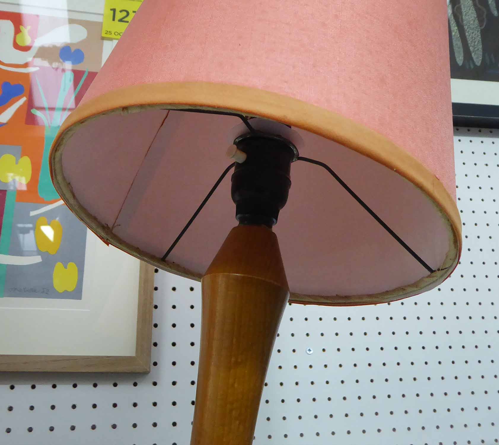 FLOOR LAMP, vintage 1960's tiki style design, 159cm H. - Image 2 of 2