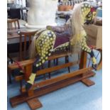 ROCKING HORSE, polychrome finish, 130cm H.