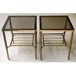 OCCASIONAL/LAMP TABLES, a pair,