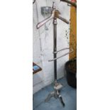 PURE WHITE LINES VALET STAND, polished metal finish, 133cm H.