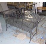 GARDEN BENCH, French provincial style, 145cm W.