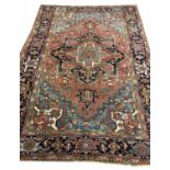 ANTIQUE HERIZ SERAPI CARPET, 302cm x 212cm.