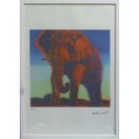 ANDY WARHOL 'Elephant', lithograph, from Leo Castelli gallery, stamped on reverse, edited by G.