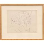 HENRI MATISSE Collotype I10, edition: 950, printed by Fabiani, 34cm x 22cm, framed and glazed.