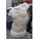 STUDY OF ADONIS, Classical style, faux stone.