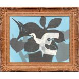 GEORGES BRAQUE 'Oiseau', quadrichrome, 50cm x 70cm, framed and glazed.
