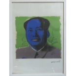 ANDY WARHOL 'Mao', lithograph, from Leo Castelli gallery, stamped on reverse, edited by G.