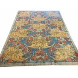 FINE ARTS AND CRAFTS INSPIRED CARPET, 339cm x 260cm.