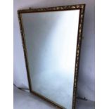 WALL MIRROR, rectangular acanthus motif giltwood and gesso moulded, 162cm H x 100cm W.