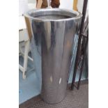 PLANTER, polished metal contemporary design, 101cm x 50cm (slight faults).