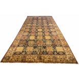 FINE AGRA CARPET, 550cm x 245cm, tiled garden design.