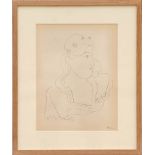HENRI MATISSE Collotype O9, edition: 950, printed by Fabiani, 34cm x 22cm, framed and glazed.