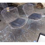 AFTER HARRY BERTOIA, Bertoia side style chairs, a set of eight, 73cm H.