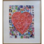 ANDREW BARROW 'Love from around the World', colour print, edition of 10, signed, 125cm x 113cm,