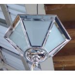 CHARLES EDWARDS PUTNEY CEILING LIGHT, nickel plated brass, 30cm drop approx.