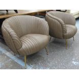 PURE WHITE LINES MONACO CHAIRS, a pair, 77cm H.