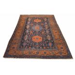 ANTIQUE BIDJAR RUG, 220cm x 180cm, signed, circa 1900.