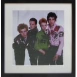 THE CLASH IN 1977, original line up, one off, 40cm x 35cm, framed and glazed.