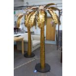 MAISON JANSEN STYLE PALM TREES, a pair, 170cm H.