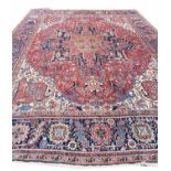 ANTIQUE HERIZ CARPET, 380cm x 290cm.