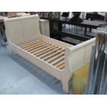 FRENCH STYLE BED FRAME, grey painted finish, 210cm x 96cm x 92cm.