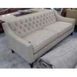 BESPOKE SOFA LONDON SOFA, buttoned back finish, 190cm W approx.