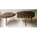 OCCASIONAL TABLES, two,