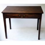 WRITING TABLE, George III mahogany with full width frieze drawer, 93cm W x 54cm D x 74cm H.