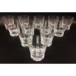 BACCARAT WHISKY GLASSES, a set of twelve.