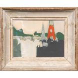 NICOLAS DE STAEL 'Paris - Composition Abstraite', lithograph, edition: Mourlot, 25cm x 35cm,