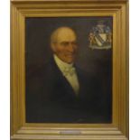 19th CENTURY ENGLISH SCHOOL 'Portrait of William Stanley', oil on canvas, on Winsor & Newton canvas,